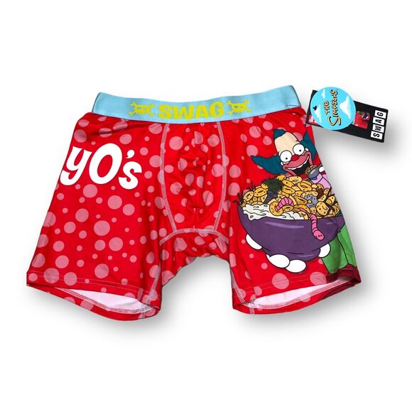Swag The Simpsons Men's "Frosted Krusty O's" Boxer Briefs - Large - Picture 1 of 2